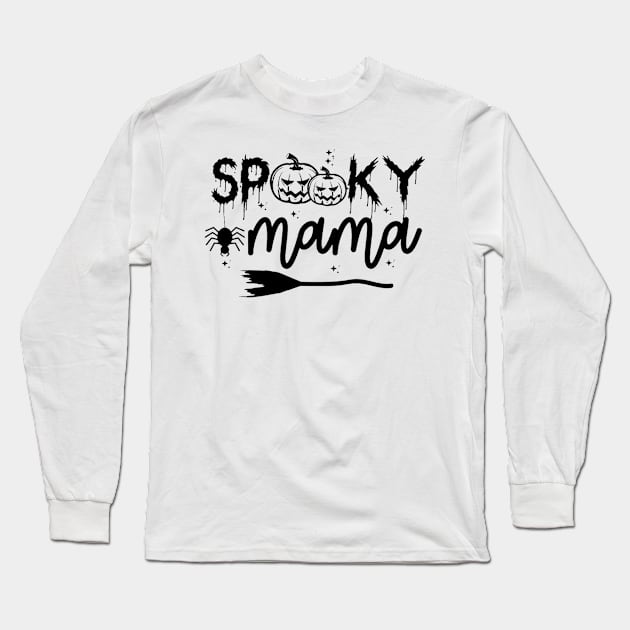 Stay Spooky, Spooky Vibe, Halloween, Cool Halloween, Funny Halloween, Spooky Sticker Long Sleeve T-Shirt by creativitythings 